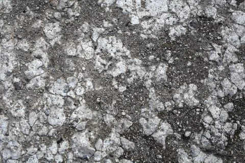 Destroyed cement road background texture Foto stock