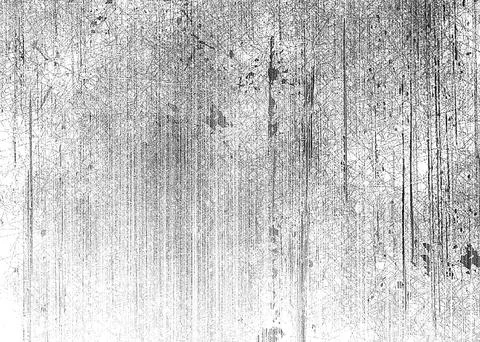 Destroyed crumbled plaster on aged painted brushed surface. Shabby exterior.. Illustrazione stock