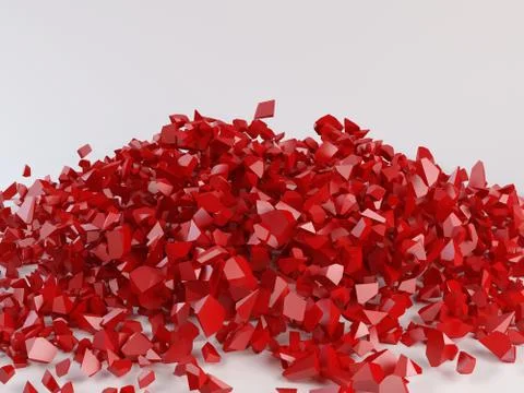 Destroyed geometry Stock Illustration