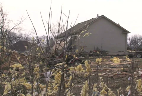 Destroyed Home 1 Video stock 283515