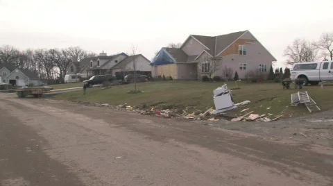 Destroyed Home 2 Stock Footage 279351