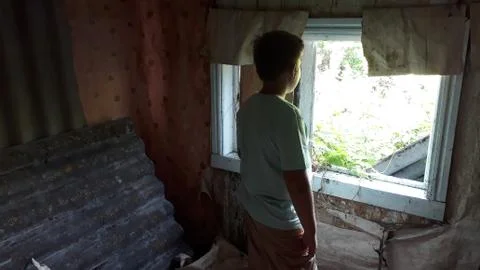 Destroyed home Stock Photos