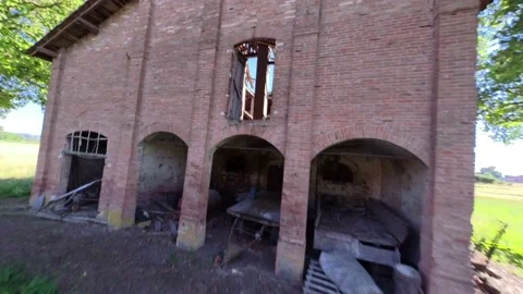 Destroyed house Stock Footage