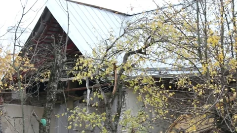 Destroyed house Stock Footage 163040486