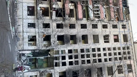 DESTROYED HOUSE 스톡 동영상 230711135