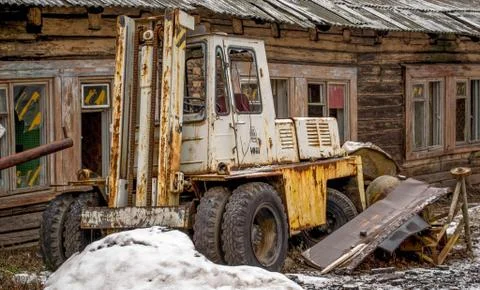 Destroyed loader Stock Photos