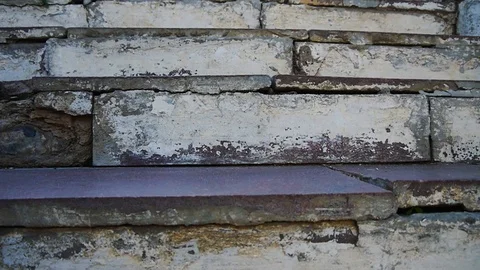 Destroyed the old Royal stairs Stock Footage 97647907