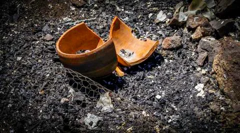 Destroyed Relics Stock Photos