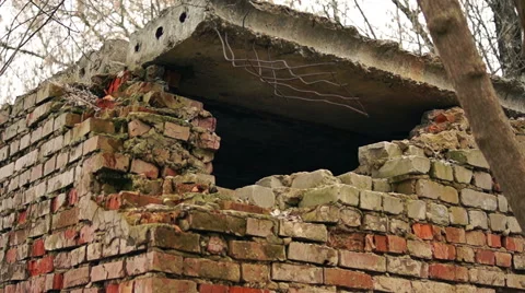 Destroyed by time and war buildings (29) Video stock 48633018