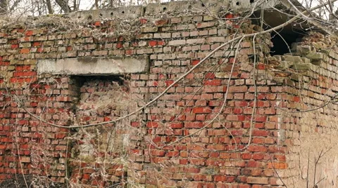 Destroyed by time and war buildings (28) Video stock 48633021