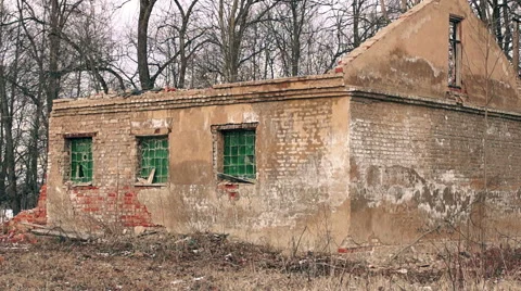 Destroyed by time and war buildings (38) Video stock 48633085