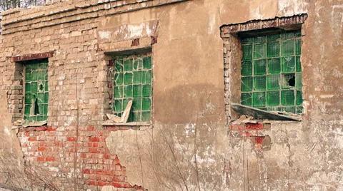 Destroyed by time and war buildings (41) Stock Footage 48633092