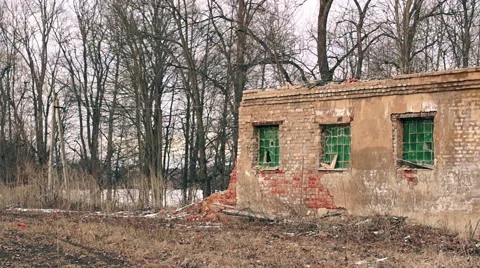 Destroyed by time and war buildings (40) Video stock 48633121