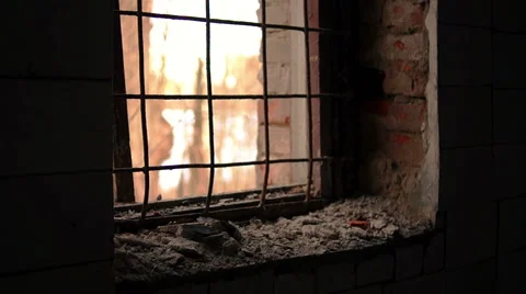 Destroyed by time and war buildings (47) 库存影片 48633126