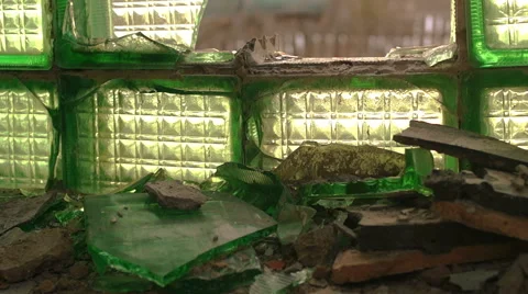 Destroyed by time and war buildings (51) 库存影片 48633231