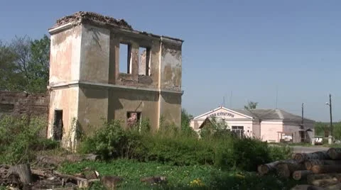 Destroyed by the time the building Stock Footage 8915422