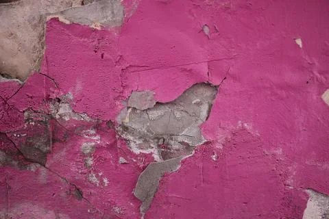 Destroyed wall. Stock Photos