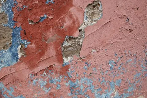 Destroyed wall. Stock Photos