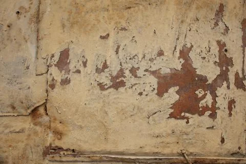 Destroyed wall. Foto stock
