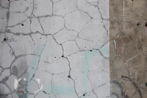 Destroyed wall. Foto stock