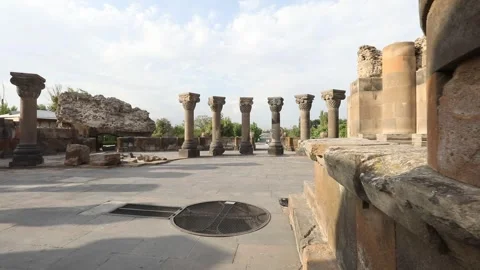 Destroyes columns 3 Stock Footage 325852685