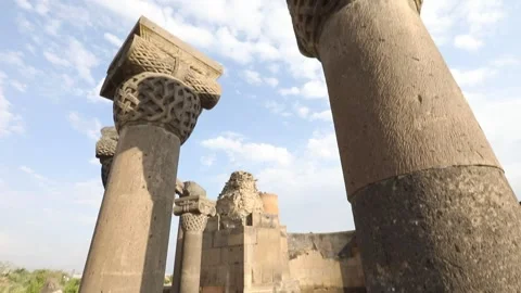 Destroyes columns 5 Video stock 325852689