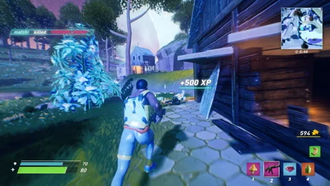 Destroying the opponents on the map of a competitive shooter battle game Stock Footage 236257503