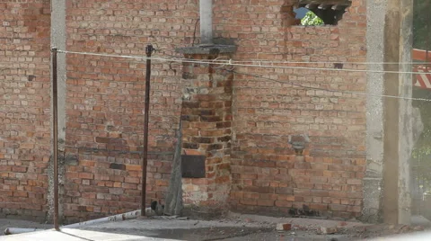 Destroying the wall Vídeos de archivo 6930367