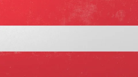 Destroying wall with painted flag of Austria. Austrian crisis conceptual 3D Stock Footage 105411104