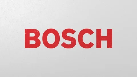Destroying wall with painted logo of Bosch. Crisis related editorial 3D Stock Footage 111903260