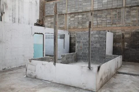 Destruction of the building Stock Photos