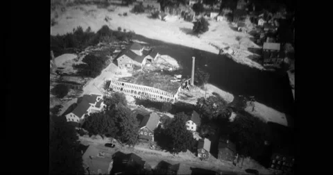 Destruction caused by flood in USA Stock Footage 43399790