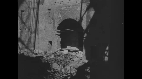 Destruction inside the Reichstag Stock Footage 103379578