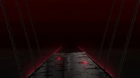 Destruction Neon Road VJ Loop Stock Footage 151377331