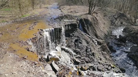 Destruction of road Stock Footage 73939324