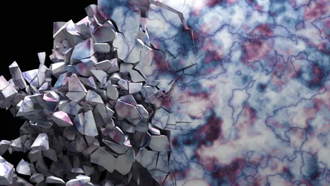 Destruction of stone surface 動画素材 156718755