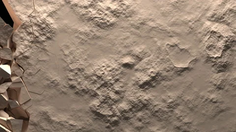 Destruction of stone surface Stock Footage 156721898