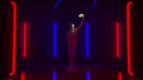 Destruction of a terrible statue Stock Footage 292230193