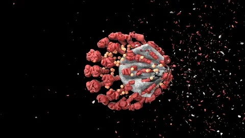 The destruction of the virus Stock Footage 128707274