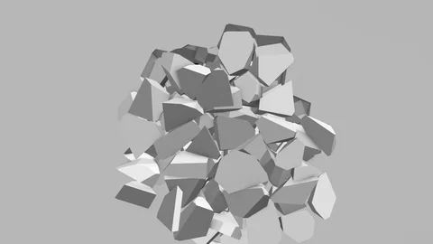 Destruction of the White Wall Stock Footage 129581766