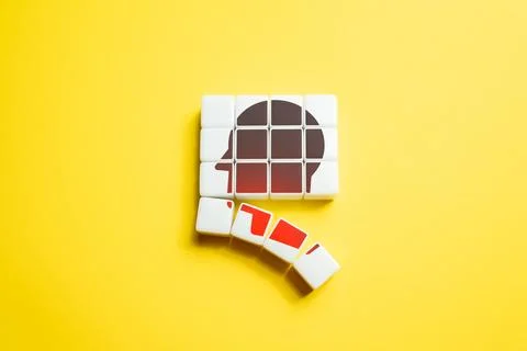 Destructive effect on the individual. Decay and collapse. Lose your mind. Pas Stock Photos