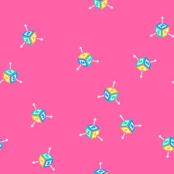 Detachable parts vector seamless pattern 스톡 일러스트