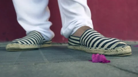 Detached leaves falling on the floor Vídeos de archivo 40428757