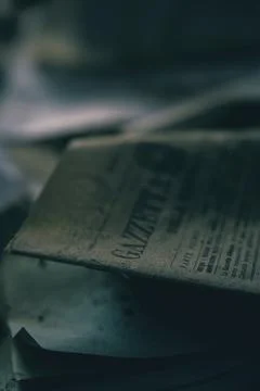 A detail of an abandoned document Stock Photos
