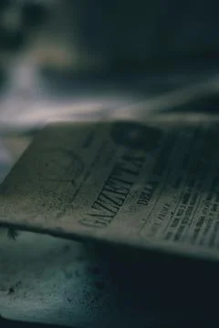 A detail of an abandoned document Stock Photos