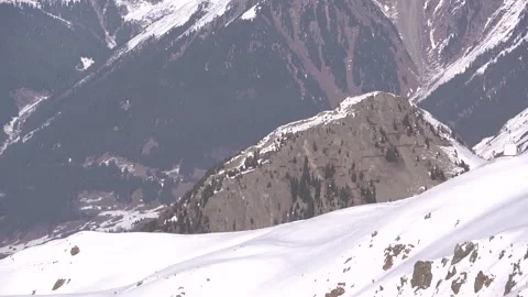 A detail of the Alpine mountains. Stock Footage 286345414
