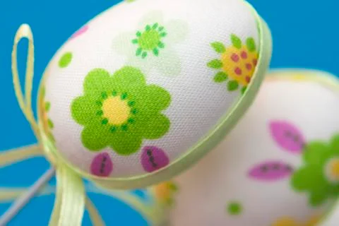 Detail of beautiful easter eggs Stock Photos