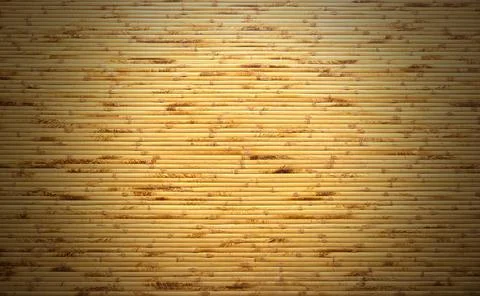 Detail of beautiful yellow bamboo pattern, construction background Illustrazione stock