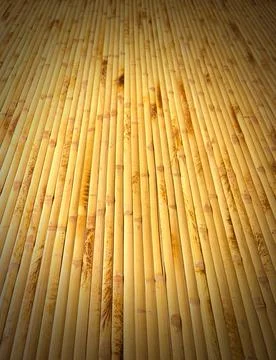 Detail of beautiful yellow bamboo pattern, construction background Stockillustratie