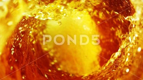 Detail of beer beverages whirl Stock Photos